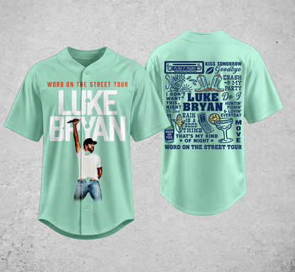 LB “Word On The Street Tour” 🎤🤠 Baseball Jersey