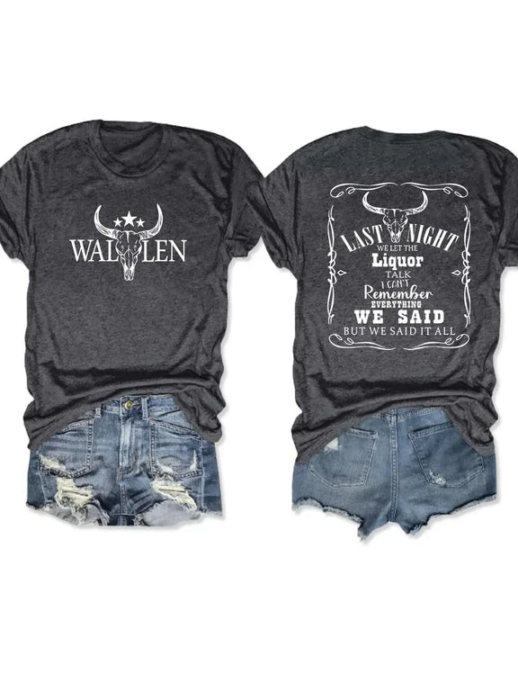 Last Night We Let The Liquor Talk Morgan Wallen Shirt, Sweatshirt & Hoodie
