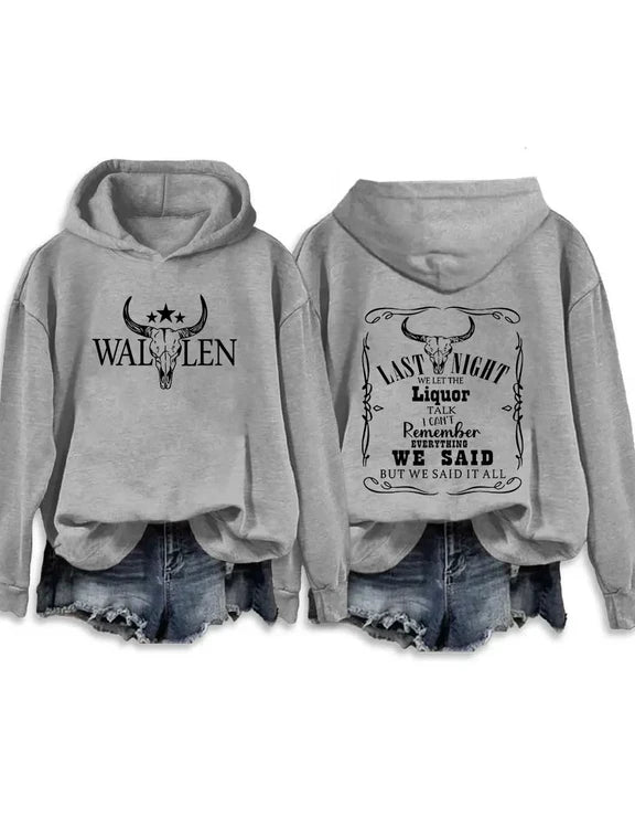 Last Night We Let The Liquor Talk Morgan Wallen Shirt, Sweatshirt & Hoodie