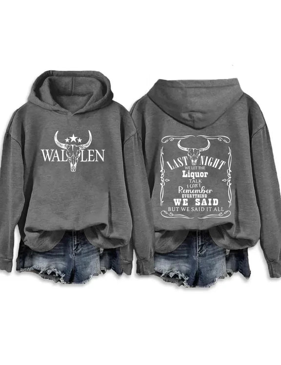 Last Night We Let The Liquor Talk Morgan Wallen Shirt, Sweatshirt & Hoodie