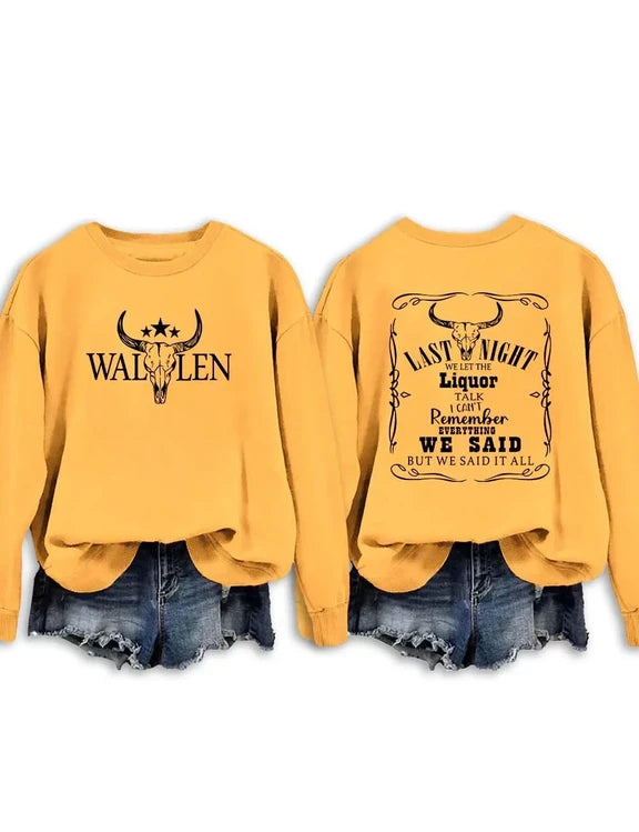 Last Night We Let The Liquor Talk Morgan Wallen Shirt, Sweatshirt & Hoodie
