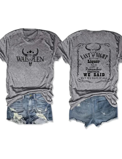Last Night We Let The Liquor Talk Morgan Wallen Shirt, Sweatshirt & Hoodie