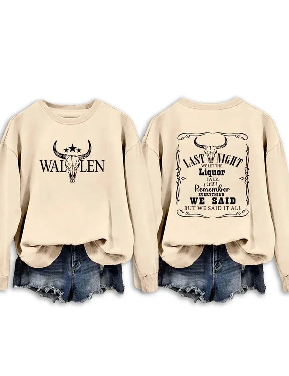 Last Night We Let The Liquor Talk Morgan Wallen Shirt, Sweatshirt & Hoodie