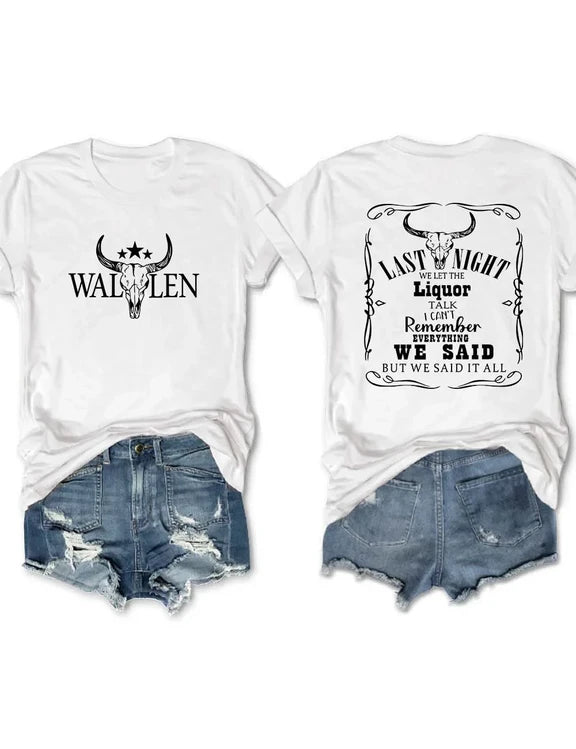 Last Night We Let The Liquor Talk Morgan Wallen Shirt, Sweatshirt & Hoodie