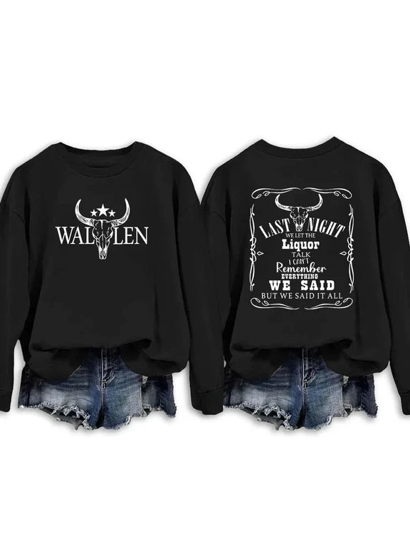 Last Night We Let The Liquor Talk Morgan Wallen Shirt, Sweatshirt & Hoodie