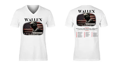 Music Tour 2026 Print Wallen V-Neck T-Shirt