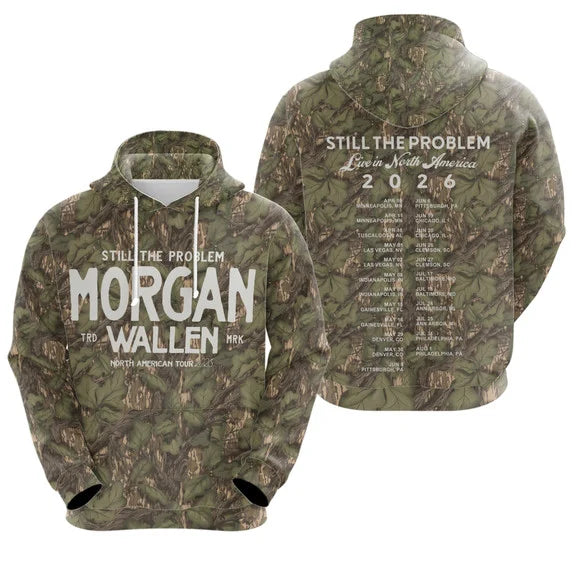 Morgan Wallen North American Tour 2026 Camo Shirt, Sweatshirt & Hoodie