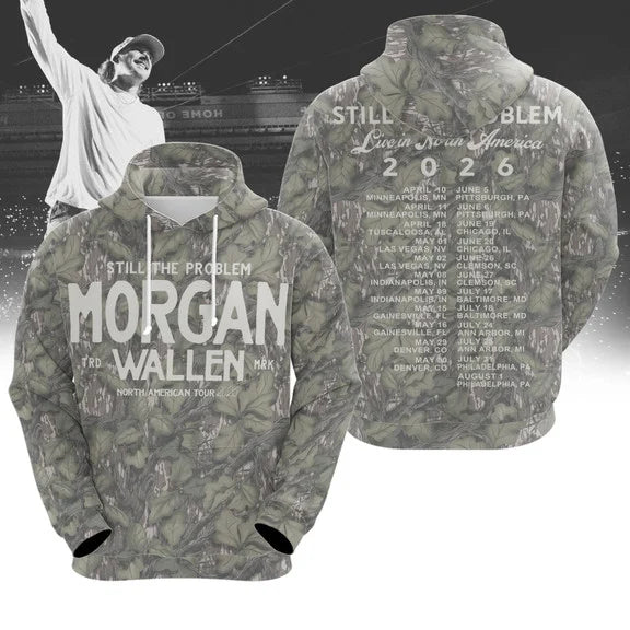 Morgan Wallen North American Tour 2026 Camo Shirt, Sweatshirt & Hoodie