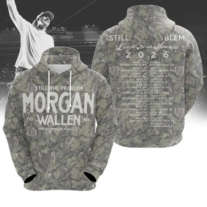 Morgan Wallen North American Tour 2026 Camo Shirt, Sweatshirt & Hoodie