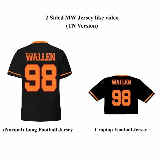 Morgan Wallen Tour 2026 Football Jersey, Problem Jersey