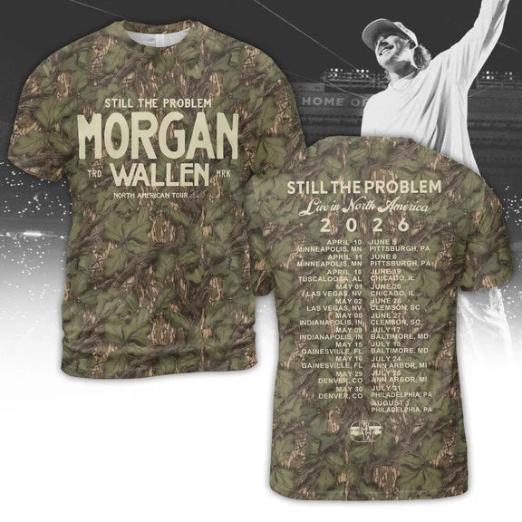 Morgan Wallen North American Tour 2026 Camo Shirt, Sweatshirt & Hoodie