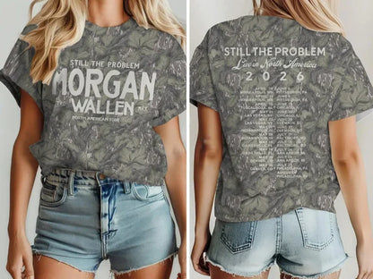 Morgan Wallen North American Tour 2026 Camo Shirt, Sweatshirt & Hoodie