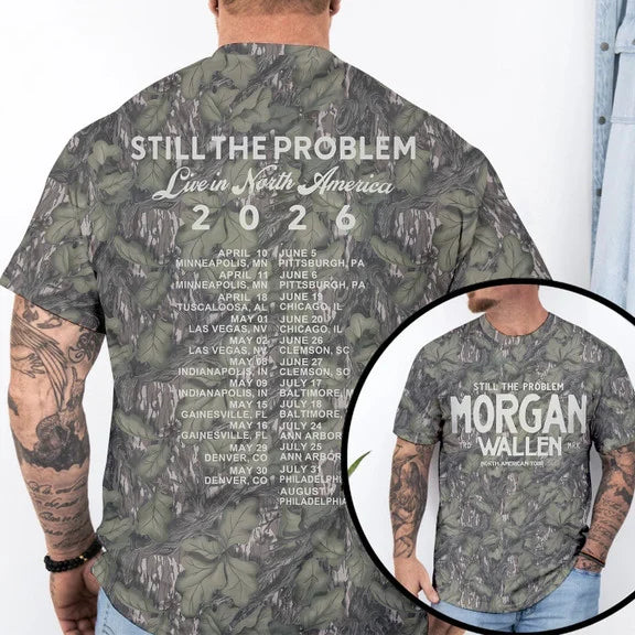 Morgan Wallen North American Tour 2026 Camo Shirt, Sweatshirt & Hoodie