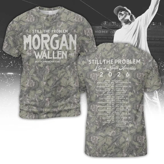 Morgan Wallen North American Tour 2026 Camo Shirt, Sweatshirt & Hoodie