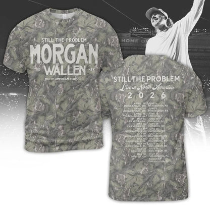 Morgan Wallen North American Tour 2026 Camo Shirt, Sweatshirt & Hoodie