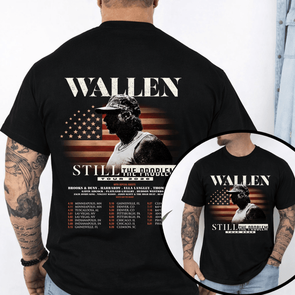 Music Tour Print Morgan Wallen 2026 T Shirt, Gildan 5000, Sweatshirt & Hoodie