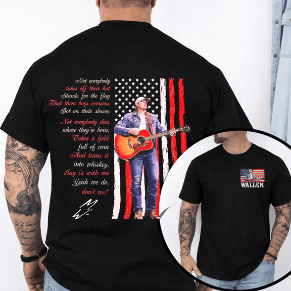 Morgan Wallen Flag American Shirt, Sweatshirt & Hoodie