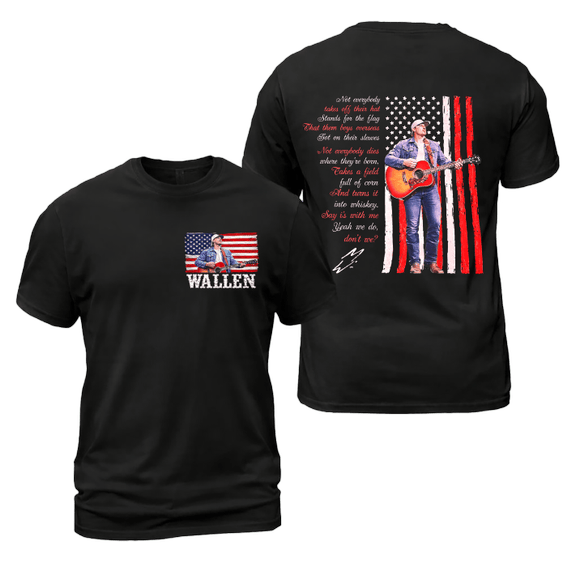 Morgan Wallen Flag American Shirt, Sweatshirt & Hoodie