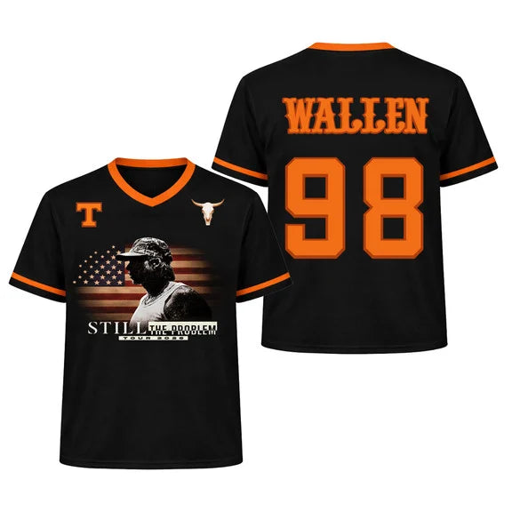 Morgan Wallen Tour 2026 Football Jersey, Problem Jersey