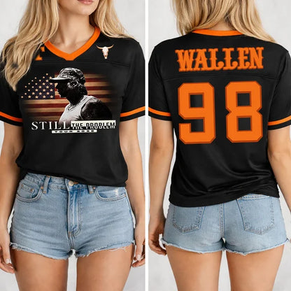 Morgan Wallen Tour 2026 Football Jersey, Problem Jersey