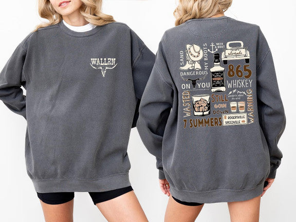 Wallen Concert Shirt, Morgan Wallen Tour Double Sided Tees Shirt Gildan 5000, Sweatshirt & Hoodie