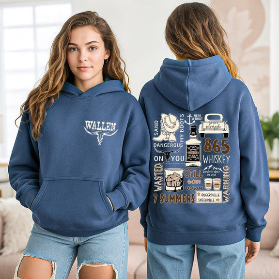 Wallen Concert Shirt, Morgan Wallen Tour Double Sided Tees Shirt Gildan 5000, Sweatshirt & Hoodie