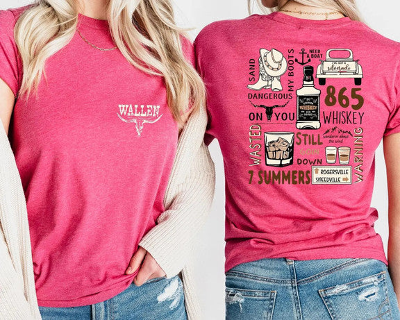 Wallen Concert Shirt, Morgan Wallen Tour Double Sided Tees Shirt Gildan 5000, Sweatshirt & Hoodie