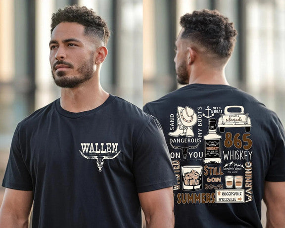 Wallen Concert Shirt, Morgan Wallen Tour Double Sided Tees Shirt Gildan 5000, Sweatshirt & Hoodie