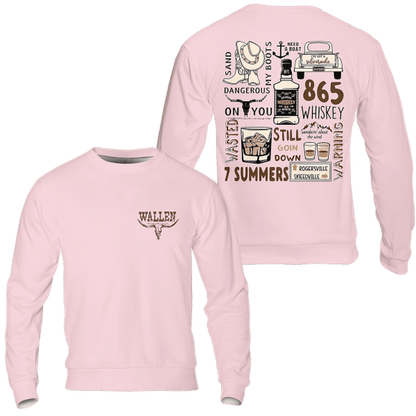 Wallen Concert Shirt, Morgan Wallen Tour Double Sided Tees Shirt Gildan 5000, Sweatshirt & Hoodie