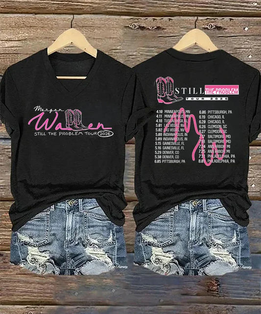 Morgan Wallen Tour 2026 V-Neck T-Shirt