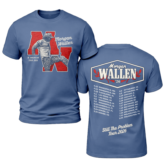 Morgan Wallen Still The Problem Tour 2026 MW Graphic Shirt, Sweatshirt & Hoodie