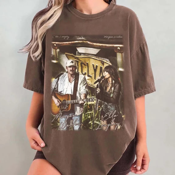 Morgan Wallen x Ella Langley ICLYA Concert Shirt Gildan 5000, Sweatshirt & Hoodie