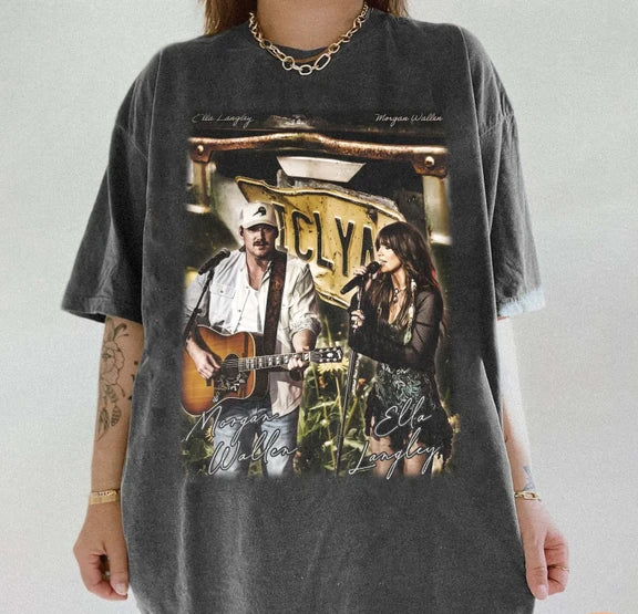 Morgan Wallen x Ella Langley ICLYA Concert Shirt Gildan 5000, Sweatshirt & Hoodie