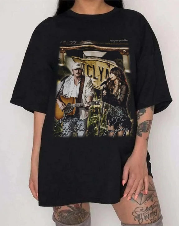 Morgan Wallen x Ella Langley ICLYA Concert Shirt Gildan 5000, Sweatshirt & Hoodie