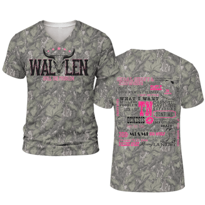 Morgan Wallen Camo Still The Problem 2026 V-Neck T-Shirt