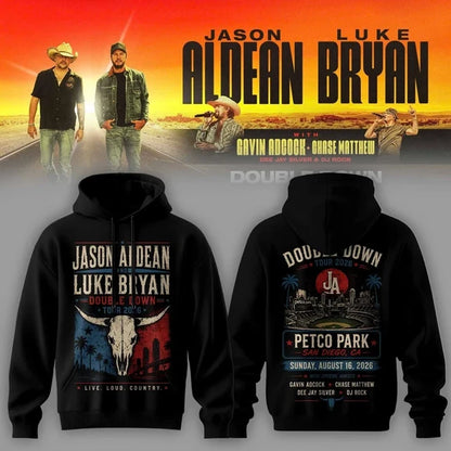 JA & LB – Double Down Tour 2026 Shirt Gildan 5000, Sweatshirt & Hoodie