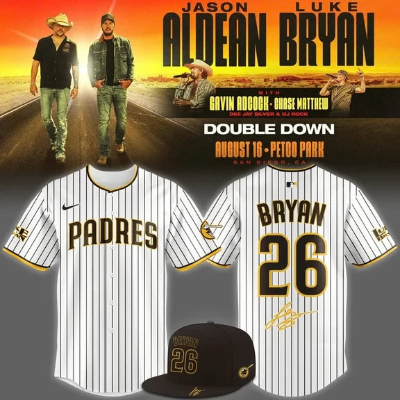San Diego Padres x LB Double Down Tour 2026 Baseball Jersey