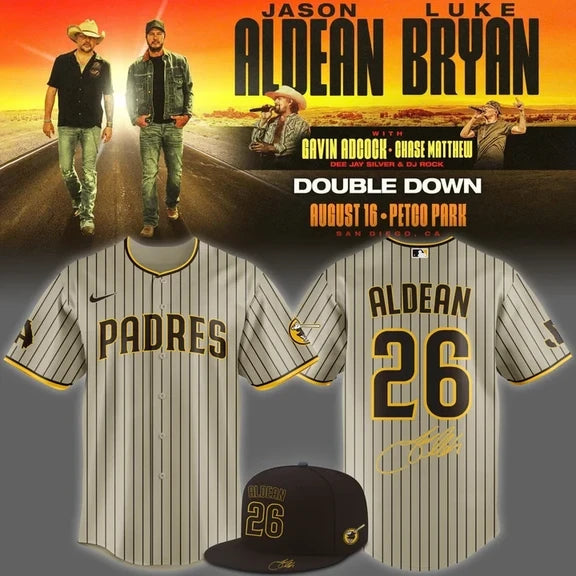 San Diego Padres x JA Double Down Tour 2026 V2 Baseball Jersey
