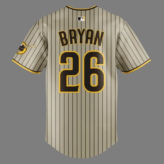 Limited Edition San Diego Padres x LB And JA Signature Baseball Jersey