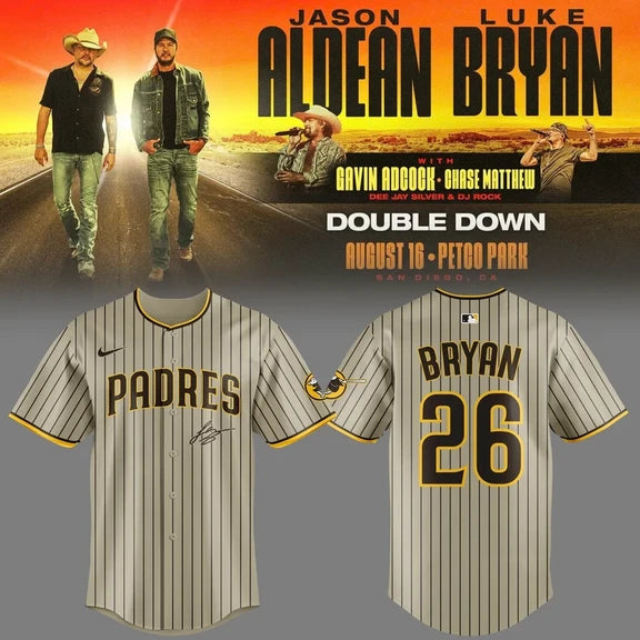 Limited Edition San Diego Padres x LB And JA Signature Baseball Jersey