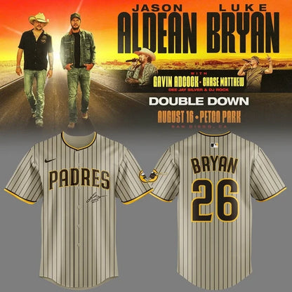 Limited Edition San Diego Padres x LB And JA Signature Baseball Jersey