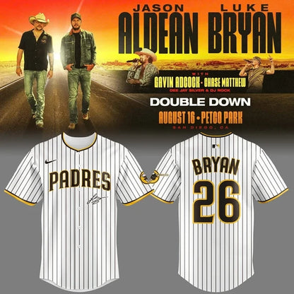 Limited Edition San Diego Padres x LB And JA Signature V2 Baseball Jersey