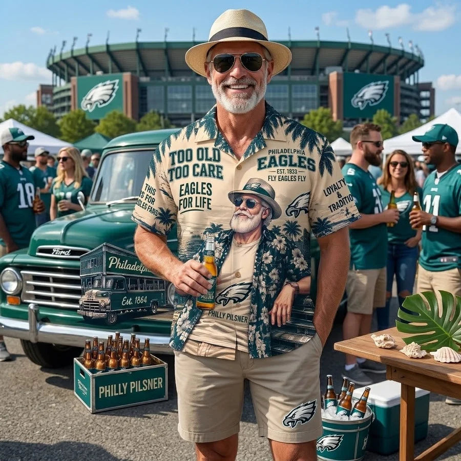 Philadelphia Eagles Team Apparel – Premium Hawaiian Shirt, Shorts Set, T-Shirt, Jersey, Sweatshirt & Hoodie