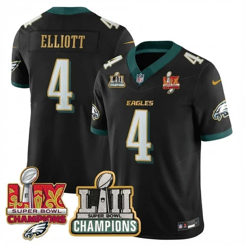 PHI LII-LIX Black S.Bowl Champions Gold Split Edition Jersey