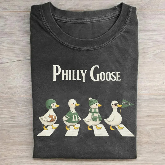 Funny Goose Philadelphia Football Washed T - Shirt, Sweatshirt & Hoodie