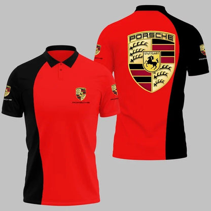 Porsche 3D All-Over Printed Polo Shirt v2 – Limited Edition