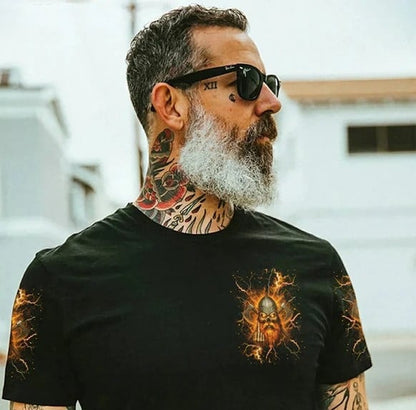 Be Careful When I'm Silent Skull Viking AOP