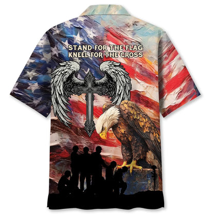 Veteran Stand For The Flag Kneel For The Cross