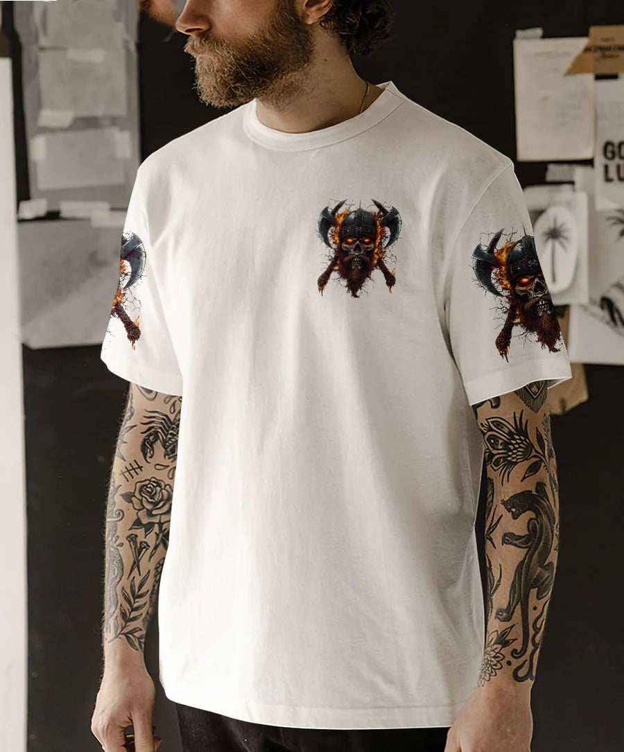 A Viking In Bearded Glory Skull