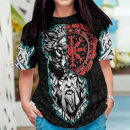 Viking Wolf And Odin